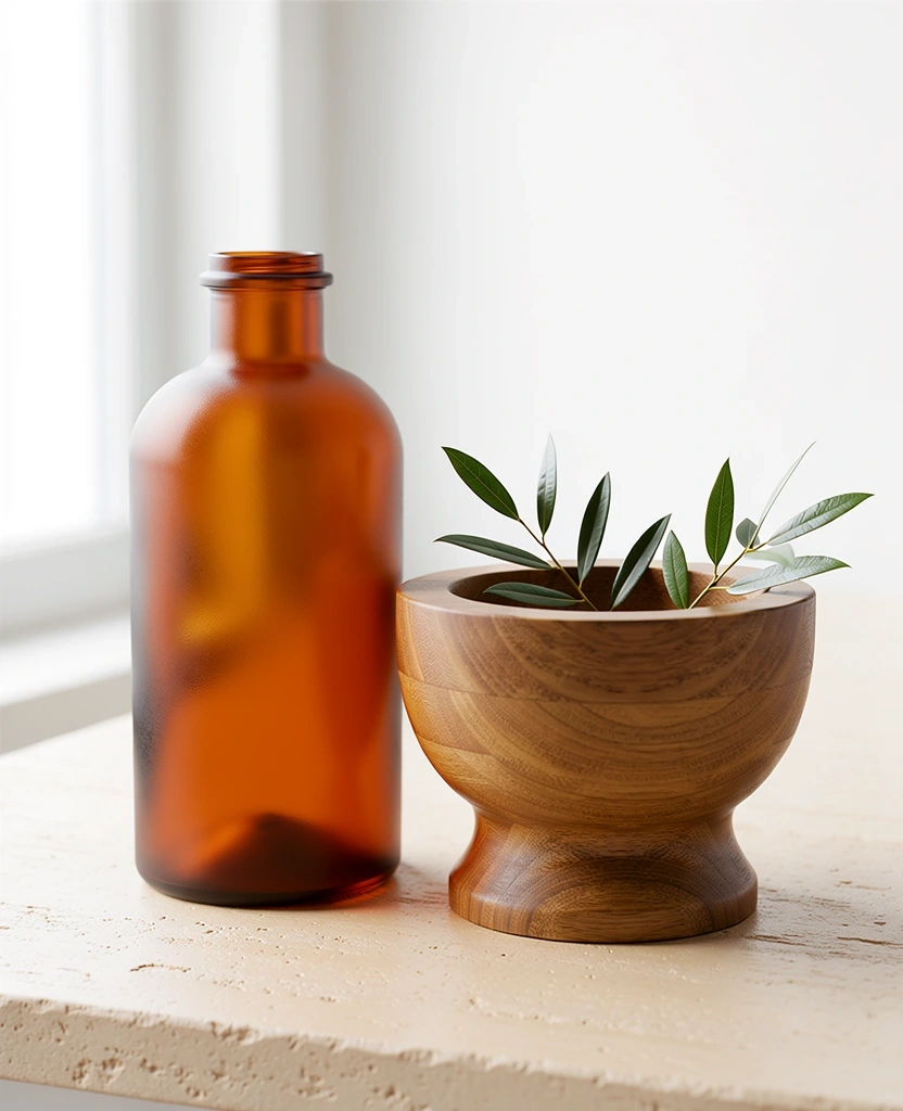 Premium botanical supplement presentation